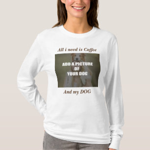 Camiseta Café y mi Cojín decorativo de perro