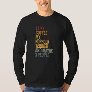 Camiseta Café Y Mi Norfolk Terrier 3 Personas Perros De Per