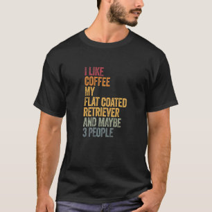 Camiseta Café Y Mi Recuperador De Plano 3 Personas Perro D