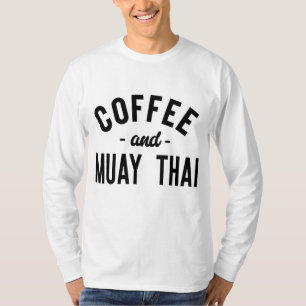 Camiseta Café Y Muay Thai - Gracioso Luchador De Artes Marc