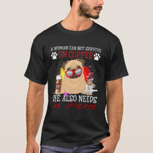 Camiseta Café Y Perro Café Y Pug