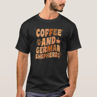 Camiseta Café y perro pastor alemán GSP perro papá mamá