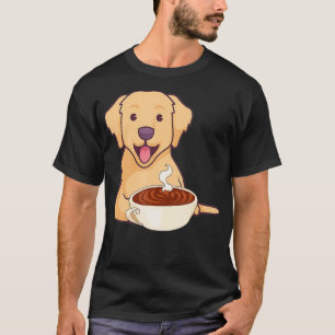 Camiseta Café y recuperadores de oro