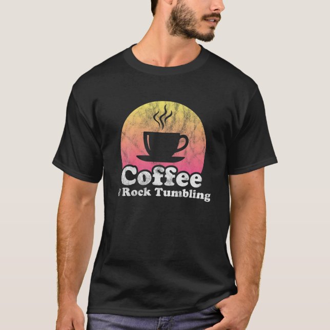 Camiseta Café Y Rock Tumblando (Anverso)