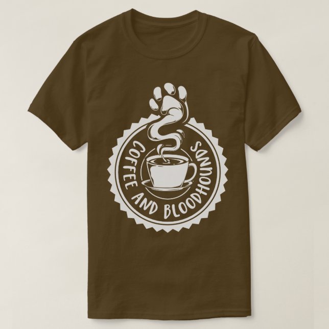 Camiseta Café y sangre en sangre (Diseño del anverso)