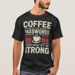 Camiseta Café y seguridad divertidos