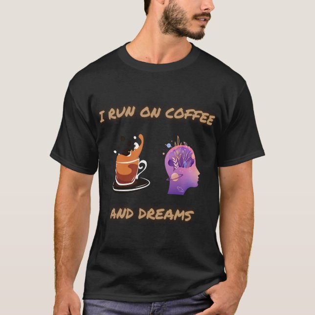 Camiseta Café y sueños (Anverso)