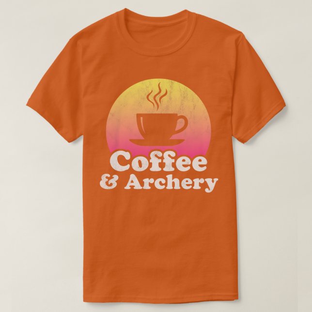 Camiseta Café y tiro con arco (Diseño del anverso)