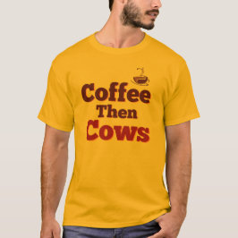 Camiseta Café Y Vacas