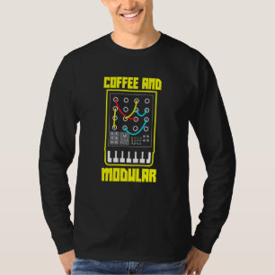 Camiseta Café Y Vida Modularia Wellenform Synth Nerd Synt