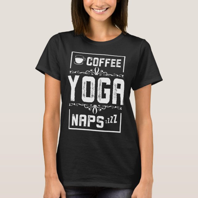 Camiseta café yoga siestas (Anverso)