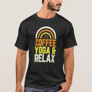 Camiseta Café Yoga Y Relajación Moderno Elegante Café Urban