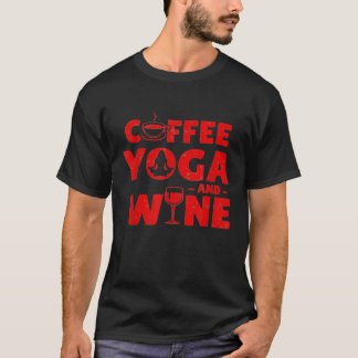 Camiseta Café Yoga Y Vino