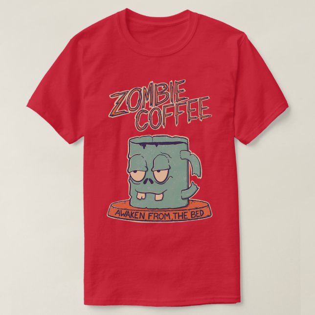 Camiseta Café Zombie (Diseño del anverso)