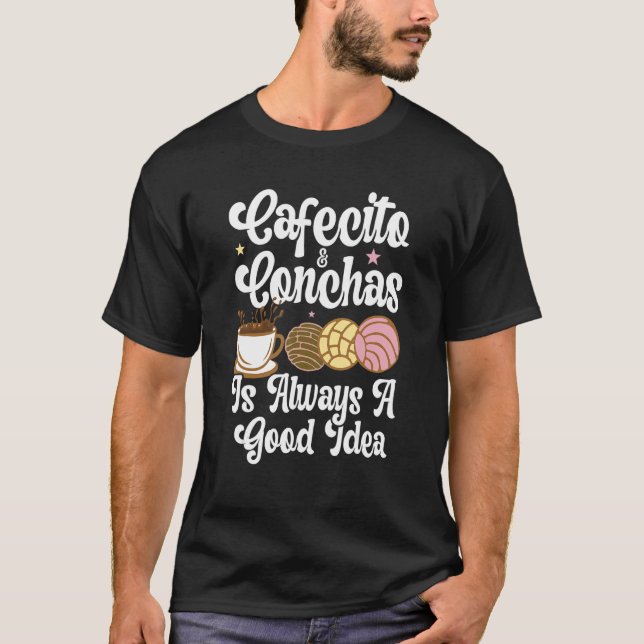 Camiseta Cafecito Cafe Conchas Café de Pun Español (Anverso)