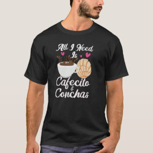 Camiseta Cafecito Cafe Conchas Café Pun Español Cuto 1