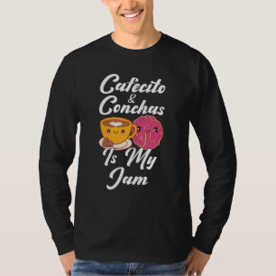 Camiseta Cafecito & Conchas Es Mi Debilidad Pun Español Lin