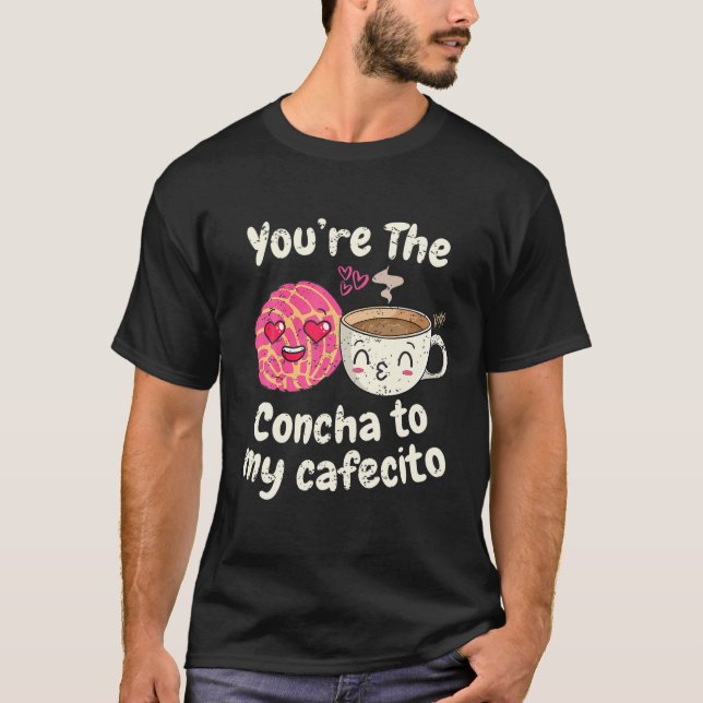Camiseta Cafecito y Pan Dulce Cafecito Y Chisme Latina Vale (Anverso)