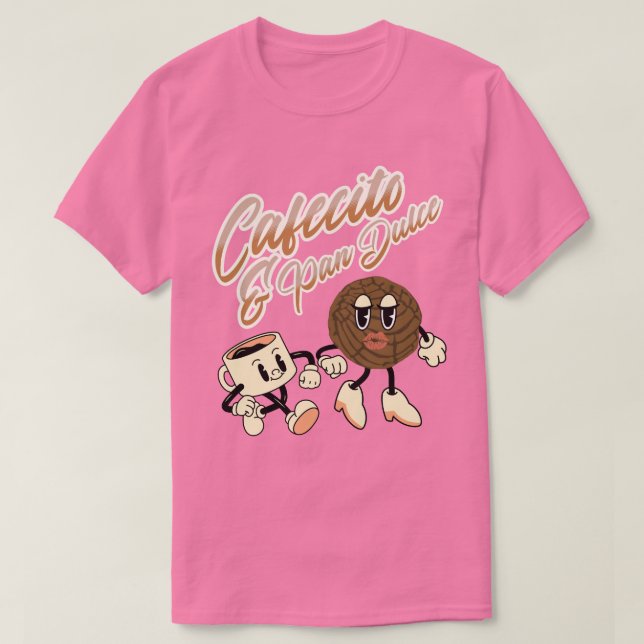 Camiseta Cafecito y Pan Dulce Retro Dulce Dulces Español (Diseño del anverso)