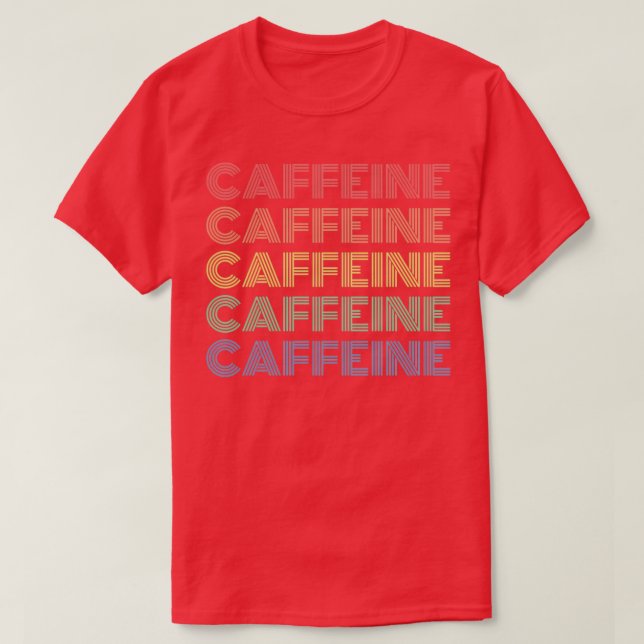 Camiseta cafeína 5 (Diseño del anverso)