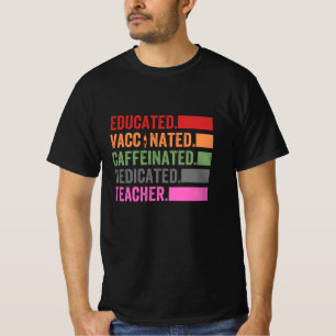 Camiseta cafeína, café, profesor, cafeinado, dedicado