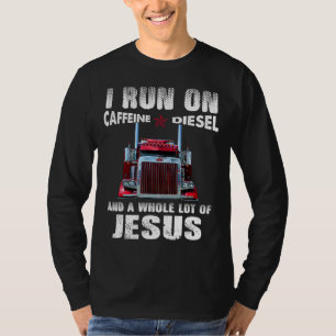 Camiseta Cafeína Diesel Jesús Camión Cristiano Molesto