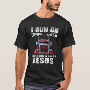 Camiseta Cafeína Diesel Jesús Camión Cristiano Molesto