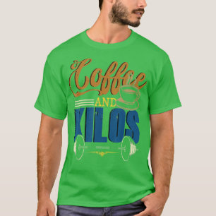 Camiseta Cafeína divertida Halterofilia regalos de café