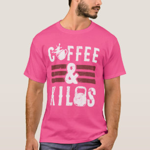 Camiseta Cafeína divertida Halterofilia regalos de café