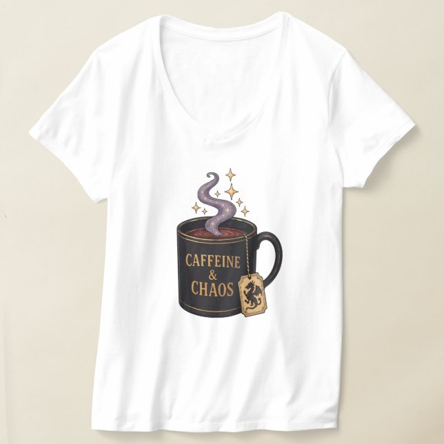 Camiseta Cafeína y Caos (Distribución )