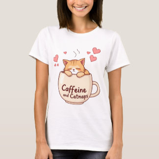 Camiseta Cafeína y Catnaps