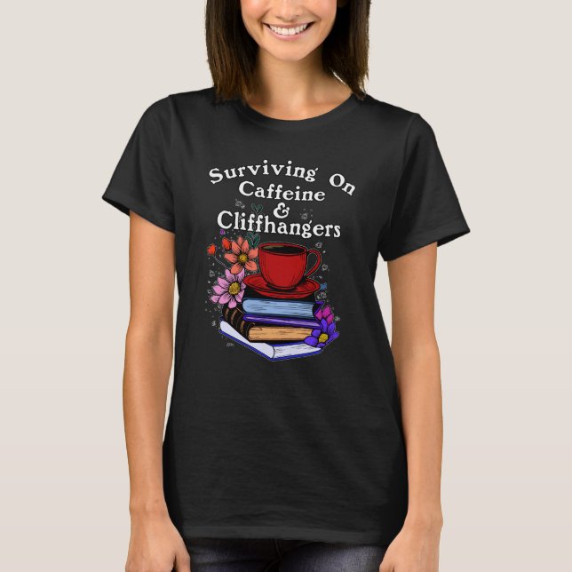 Camiseta Cafeína y suspense Colorido (Anverso)