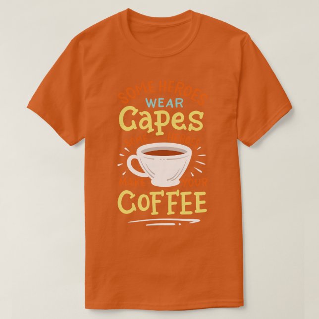 Camiseta Cafetera Barista (Diseño del anverso)