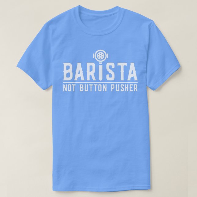 Camiseta Cafetera Barista 15 (Diseño del anverso)