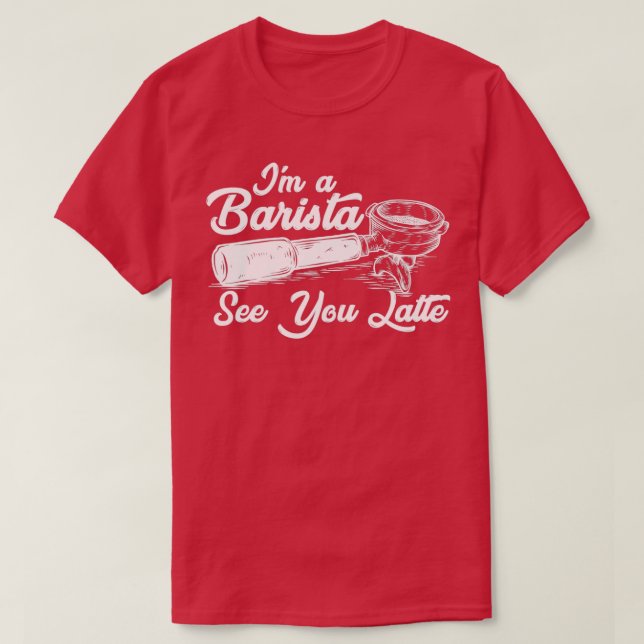 Camiseta Cafetera Barista 27 (Diseño del anverso)