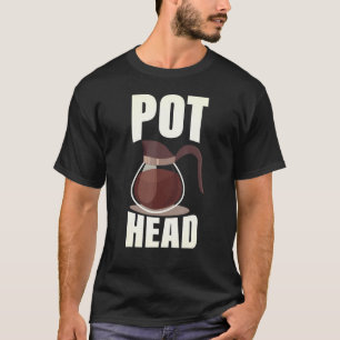 Camiseta Cafetera Cabeza Bebiendo Espresso Cafeína Grano