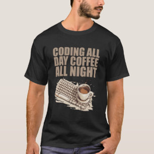 Camiseta Cafetera del ingeniero desarrollador de software C