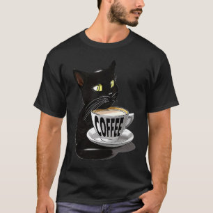 CAMISETA CAFETERA GATO BONITO GATOS JAVA GATITO
