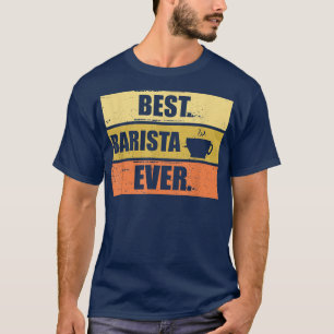 Camiseta Cafetera Para Hombres Para Cafetería Addict Y Bari