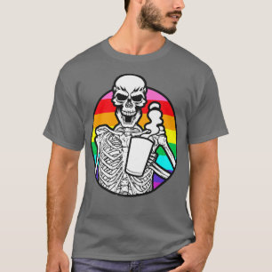 Camiseta Cafetería arcoiris Café Bebida Orgullo gay Hallowe