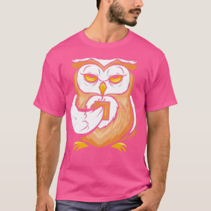 Camiseta Cafetería Barista Gift Coffee Amantes Coffee Owl
