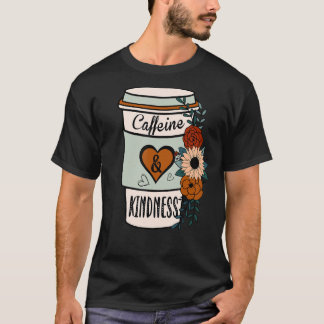 Camiseta Cafetería con flores y amabilidad World Kindness