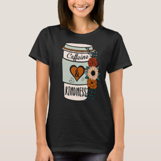 Camiseta Cafetería con flores y amabilidad World Kindness