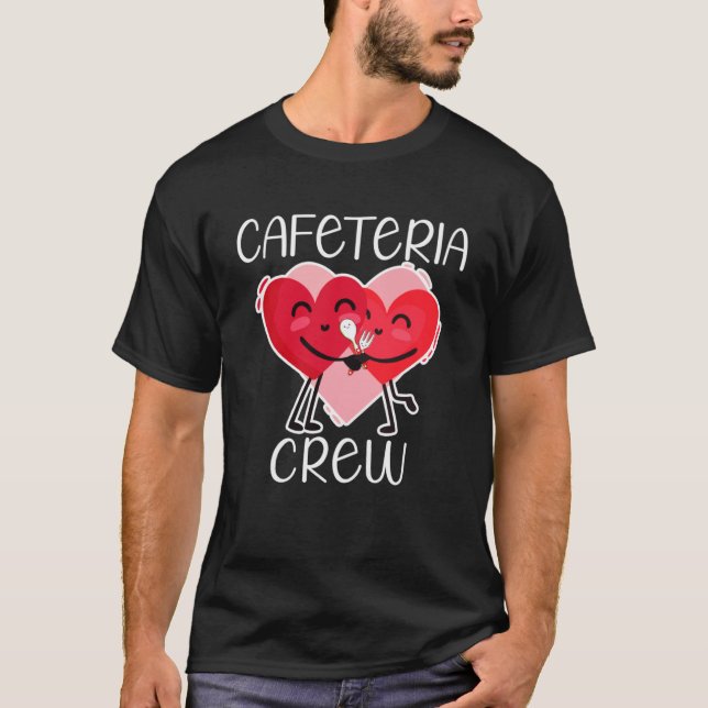 Camiseta Cafetería Crew Groovy Valentine Lunch Lady Pullove (Anverso)
