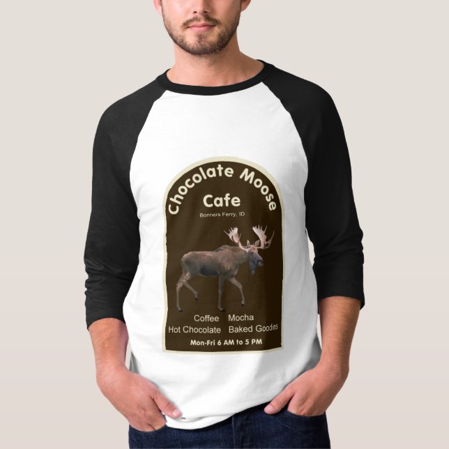 Camiseta Cafetería de chocolate Moose (Anverso)
