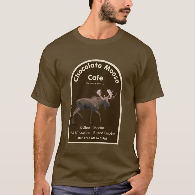 Camiseta Cafetería de chocolate Moose (Anverso)