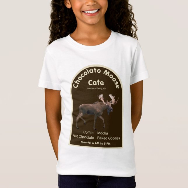 Camiseta Cafetería de chocolate Moose (Anverso)