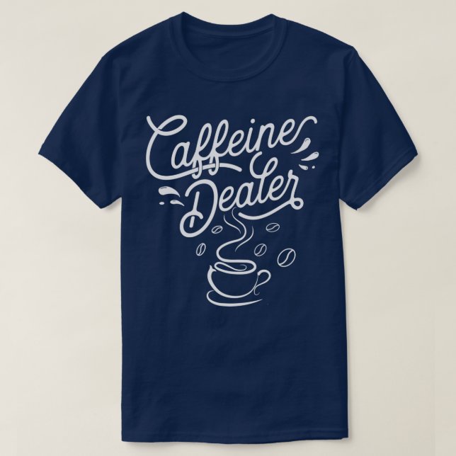 Camiseta Cafetería Dealer Espresso Coffee Bar Lover Barista (Diseño del anverso)