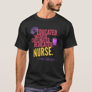 Camiseta Cafetería educada vacunada dedicada C