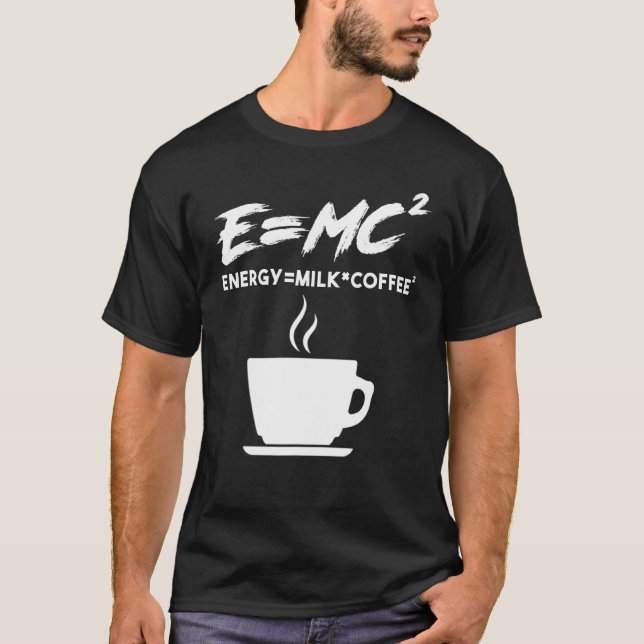 Camiseta Cafetería Emc2 Energy Milk Coffee (Anverso)